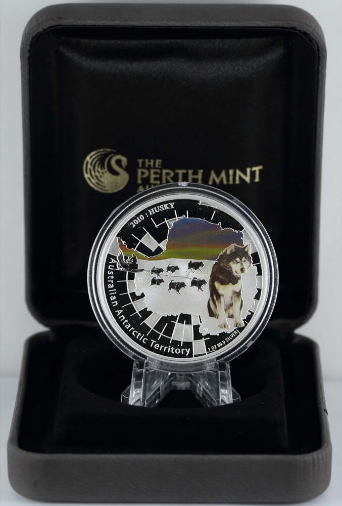 2010 Silver 1oz Proof Coin AAT - Husky