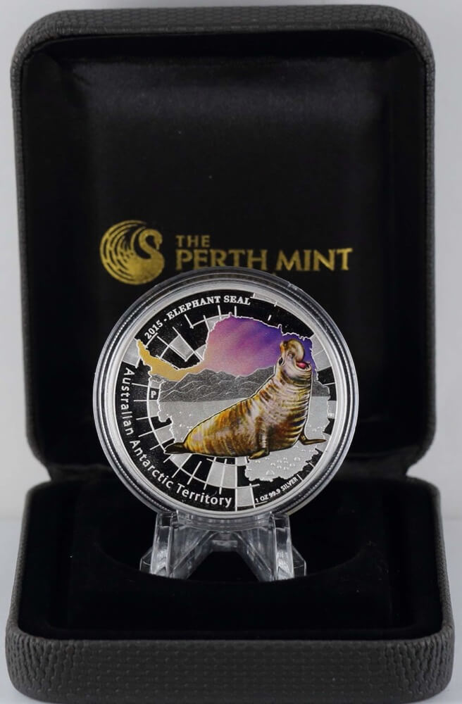 2015 Silver 1oz Proof Coin AAT - Elephant Seal product image