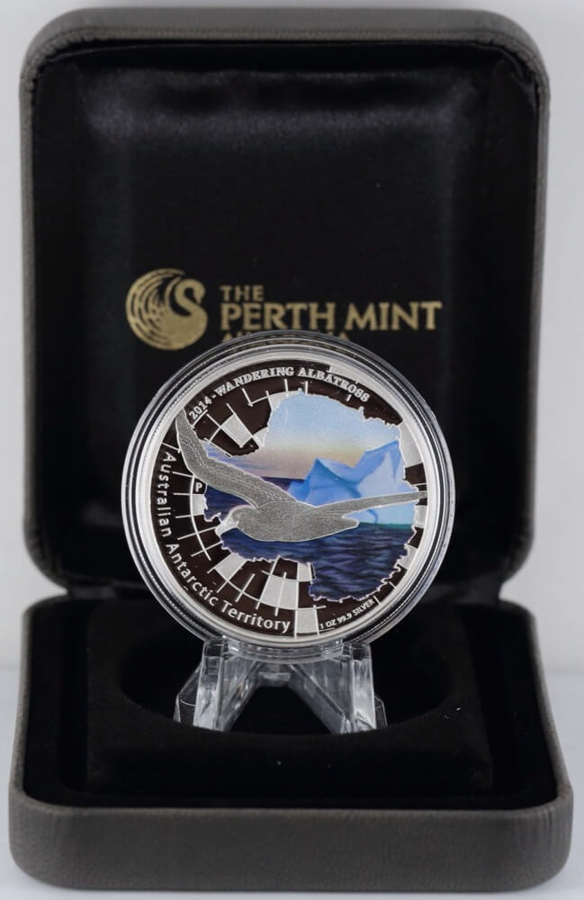 2014 Silver 1 Ounce Proof Coin AAT Wandering Albatross