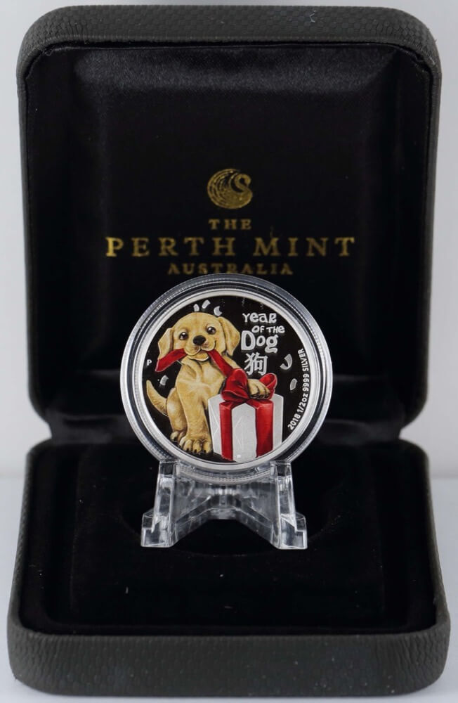 Tuvalu 2016 Silver 1/2oz Proof Coin Baby Dog product image