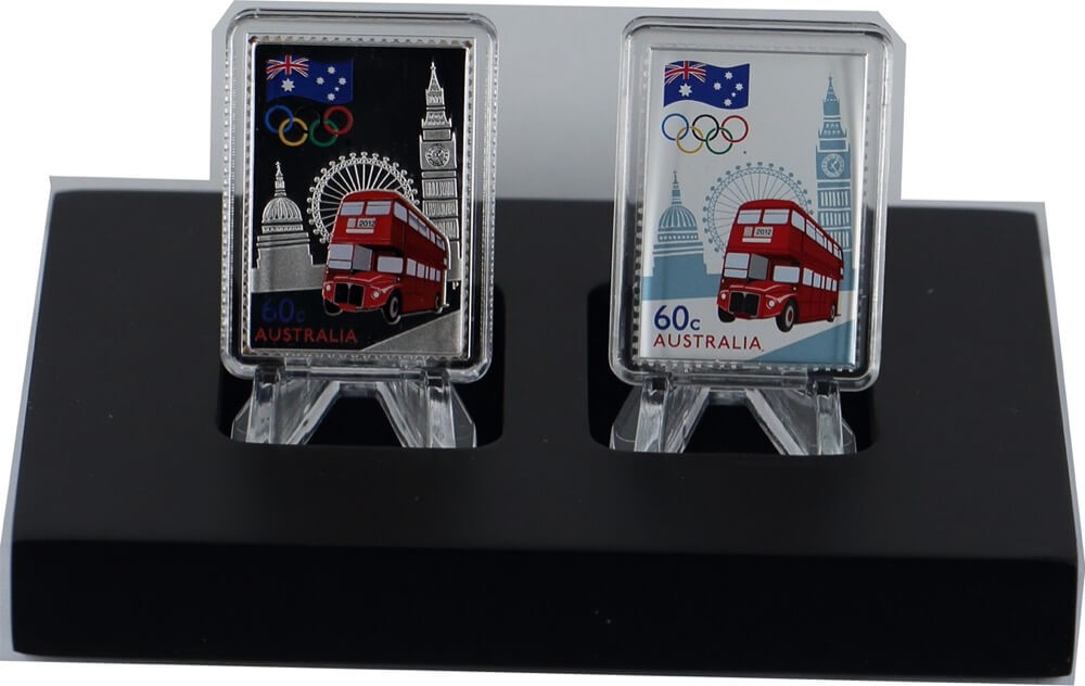 2012 Silver 1/2oz Proof Coin Olympic Team Road to London Stamp-Coin Set product image
