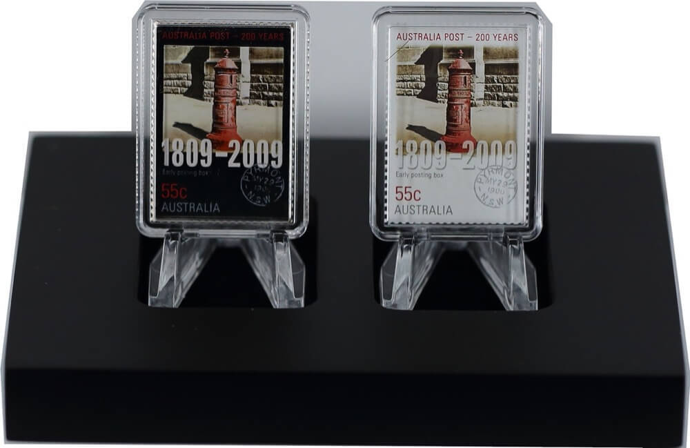 2009 Silver 1/2oz Proof Coin Early Posting Box Stamp-Coin Set product image