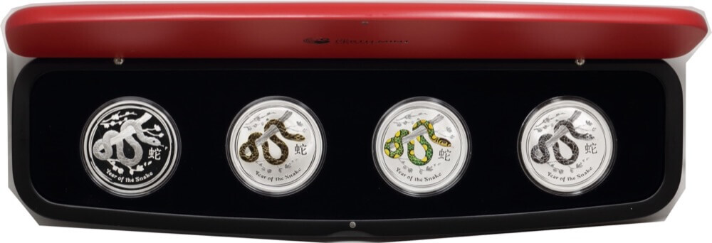 2013 Silver 1oz Proof 4 Coin Type Set Year of the Snake Series II