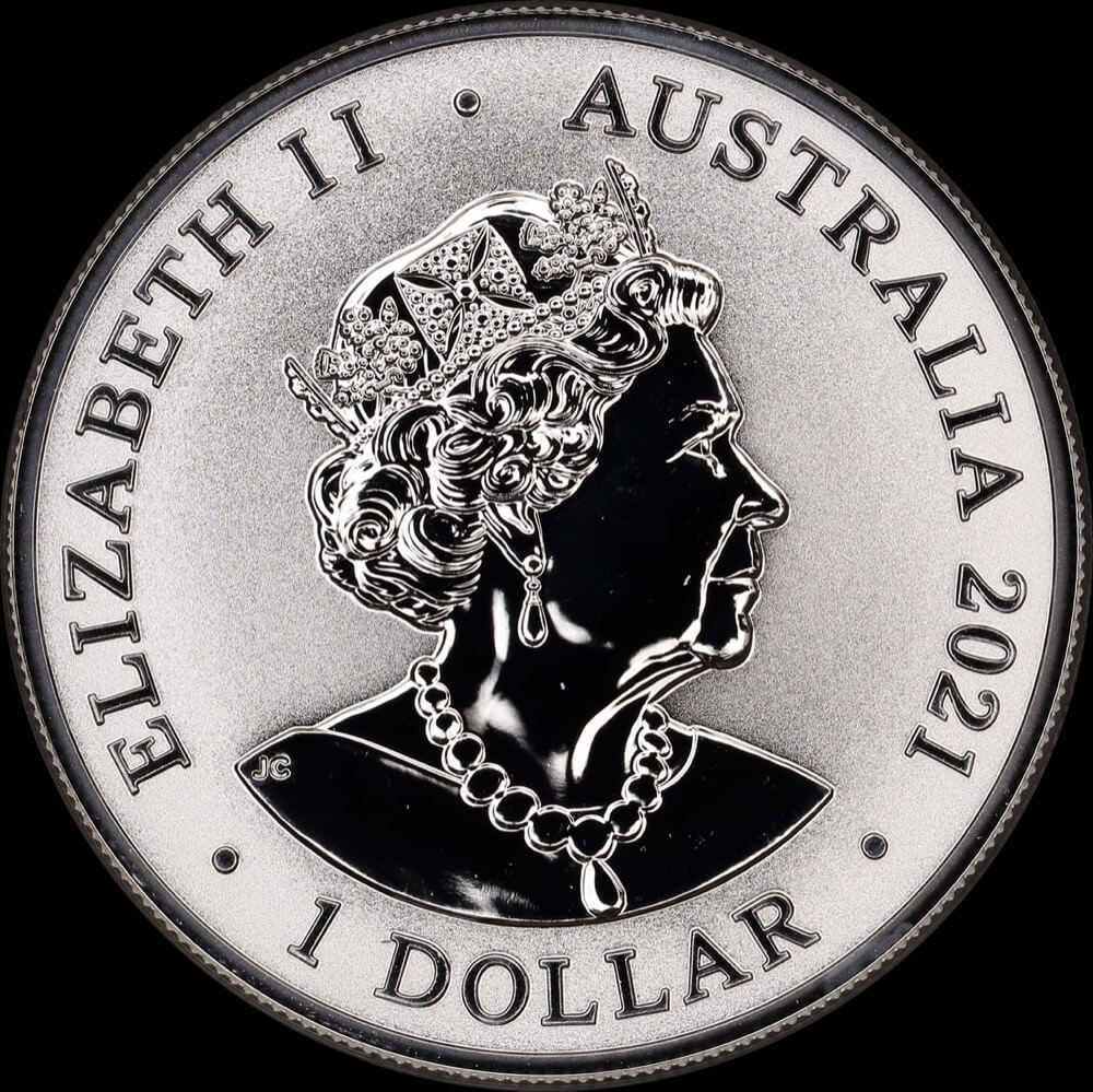 2021 Silver 1 Dollar Coin Kangaroo - Outback Majesty product image