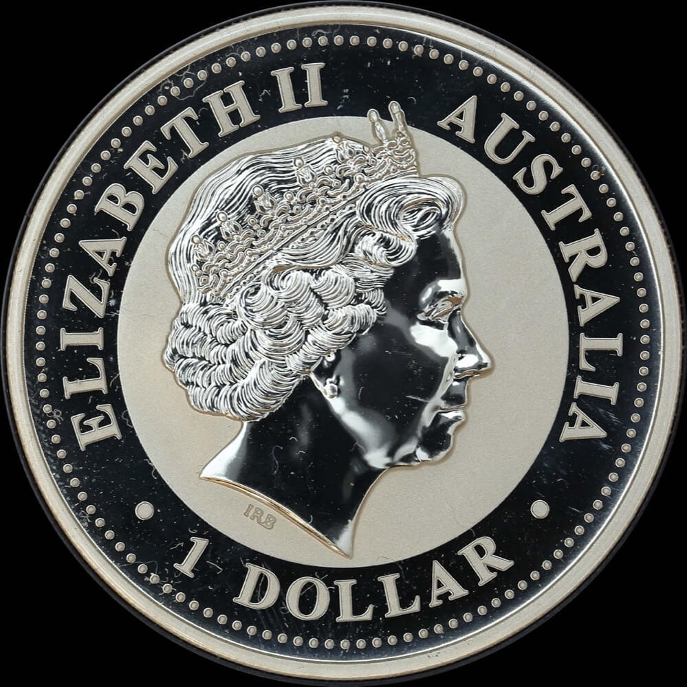 2005 Silver 1oz Unc Coin Lunar Rooster product image