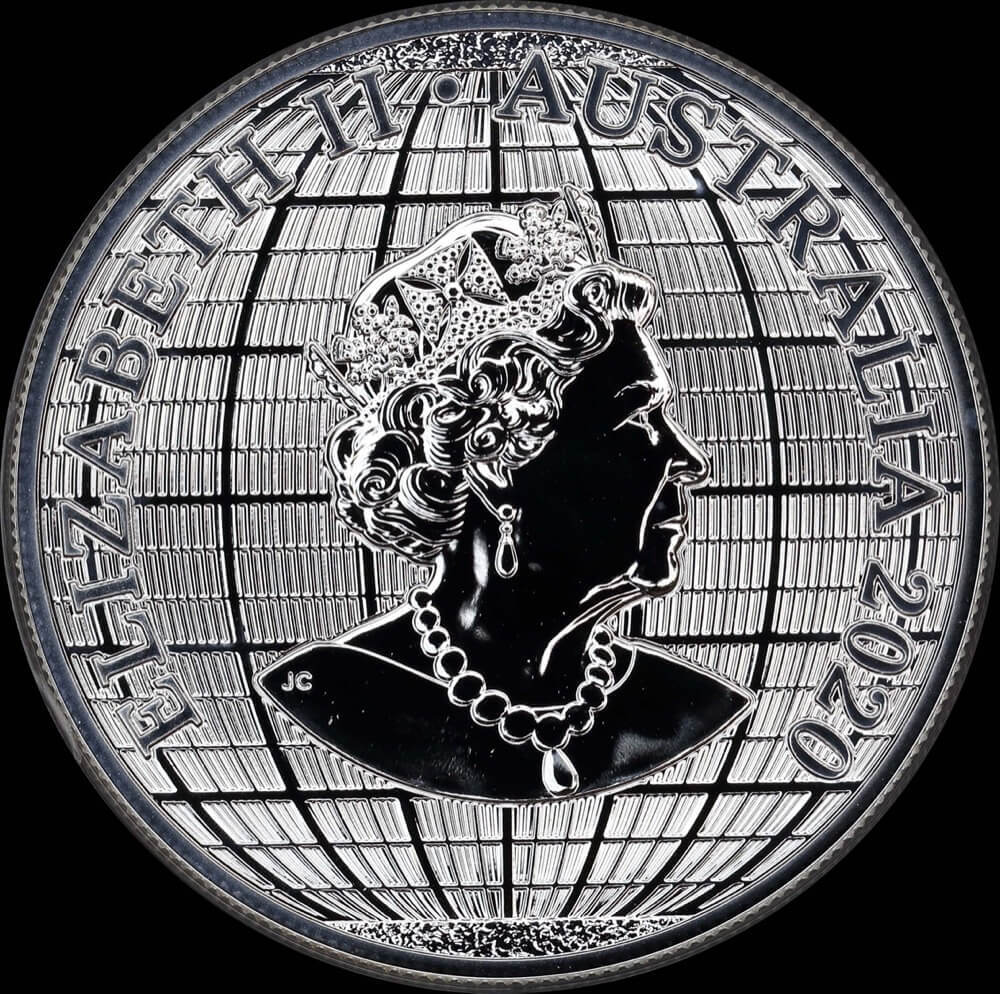 2020 Silver 1 Ounce Coin Beneath Southern Sky