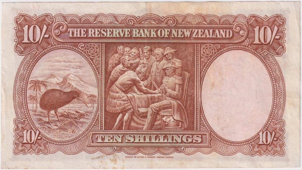 New Zealand 1940 10 Shillings P# 158 Extremely Fine product image