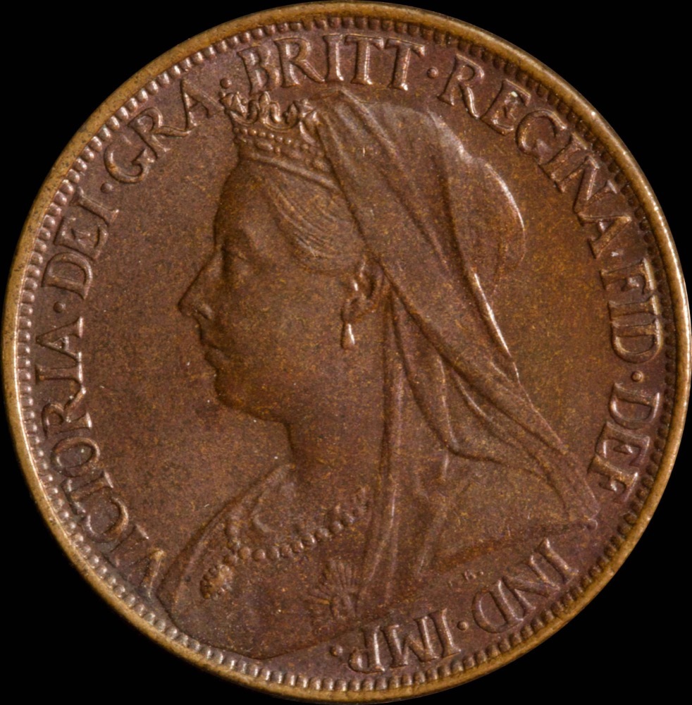 1901 Copper Farthing Victoria S#3963 Uncirculated product image