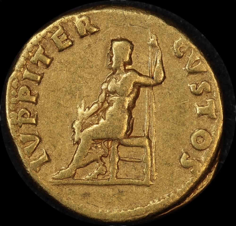 Ancient Rome (Imperial) 64 AD Nero Gold Aureus Jupiter RIC 52 about VF product image