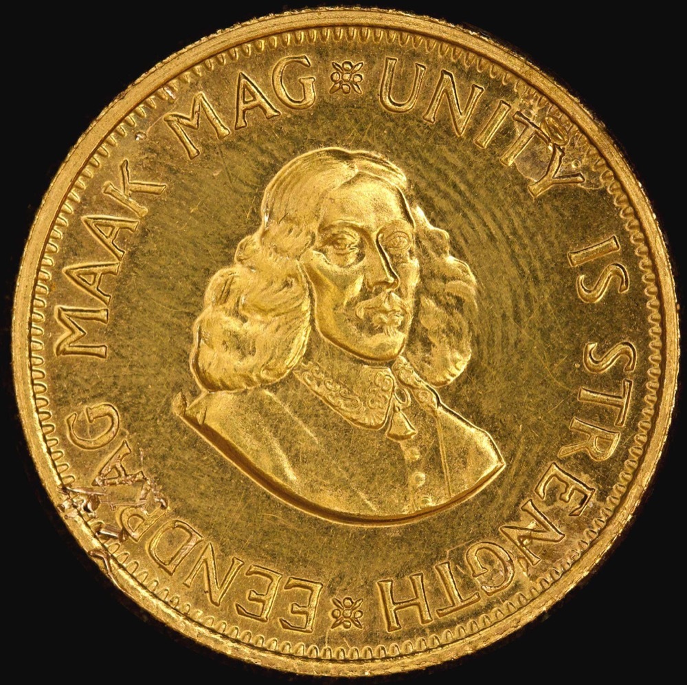 South Africa 1969 Gold 2 Rand KM# 64 product image