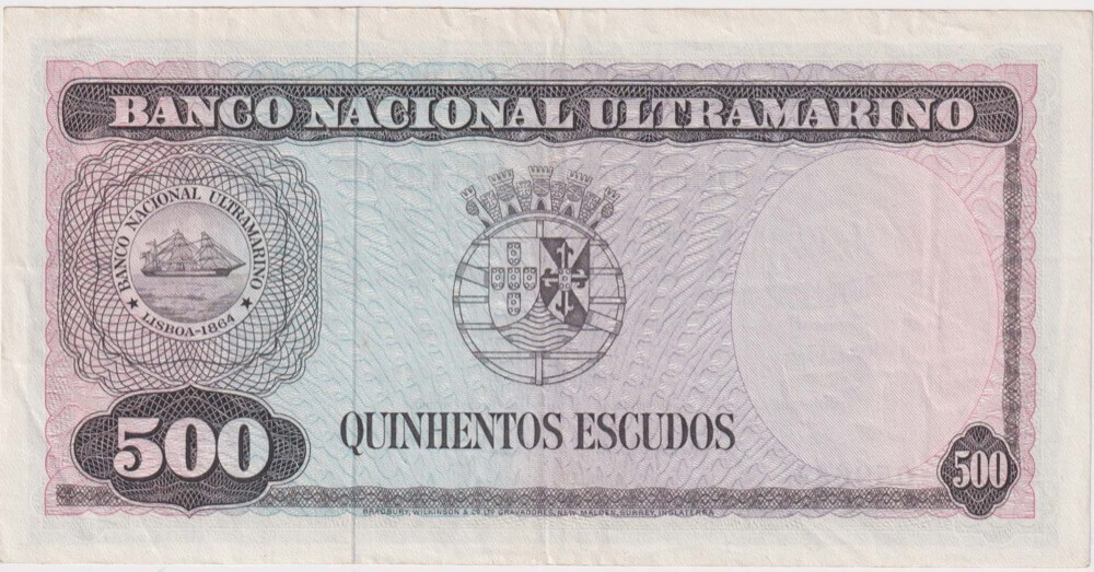 Timor 1963 500 Escudos P# 29 good EF product image