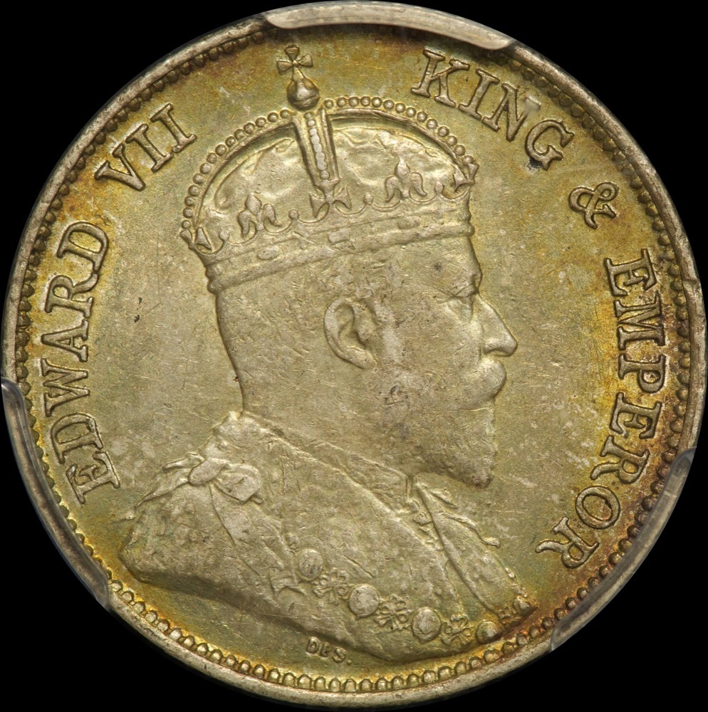 Hong Kong 1902 Silver 10 Cents KM# 13 PCGS MS62 product image