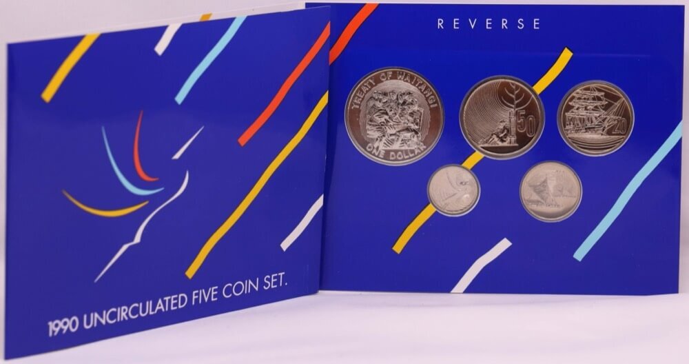 New Zealand 1990 Uncirculated Coin Set Waitangi 150th Anniversary product image