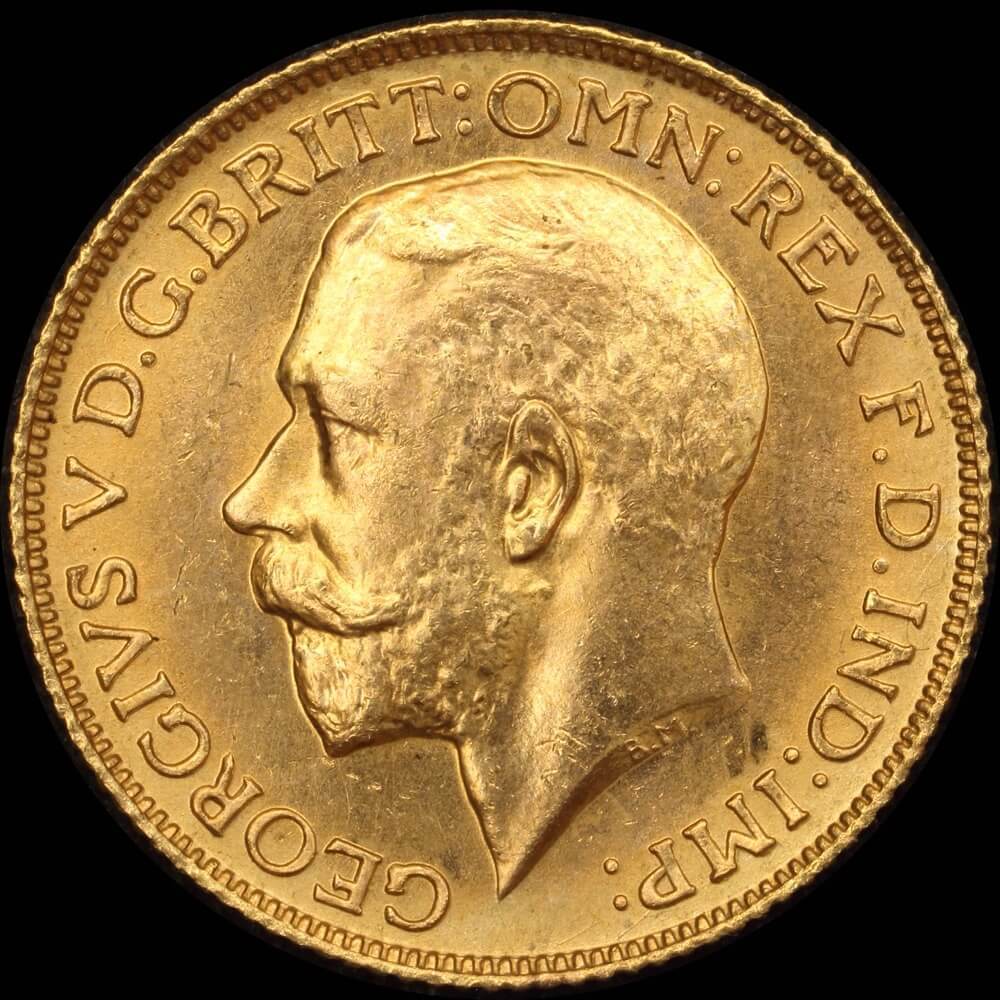 1925 London George V Large Head Sovereign Choice Unc