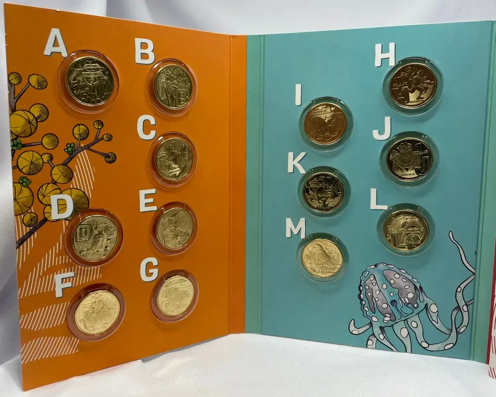 2022 1 Dollar Coin Set The Great Aussie Coin Hunt #3 in Folder product image