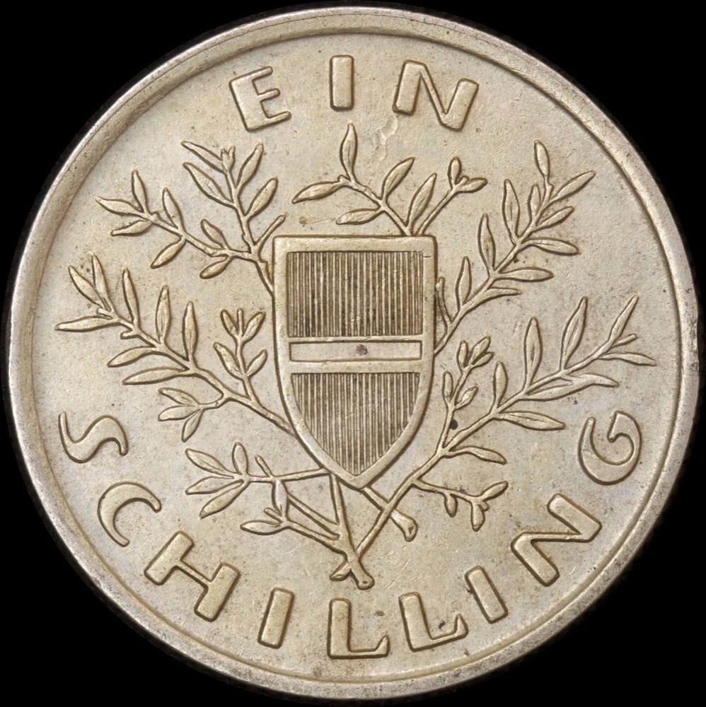Austria 1925 Silver 1 Schilling KM#2840 about Unc product image