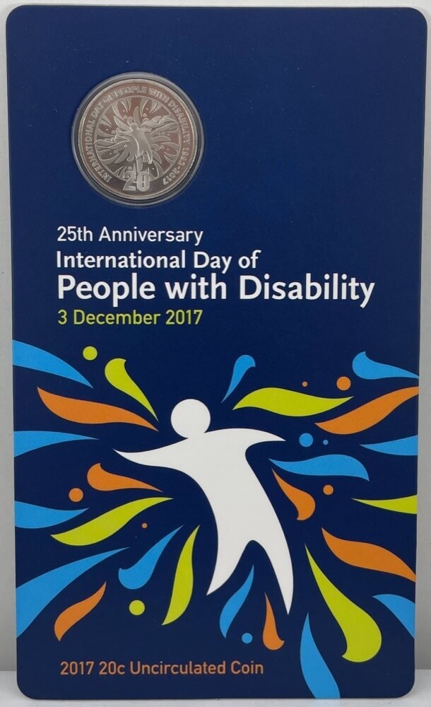 2017 20 Cent Uncirculated Coin Disability Day