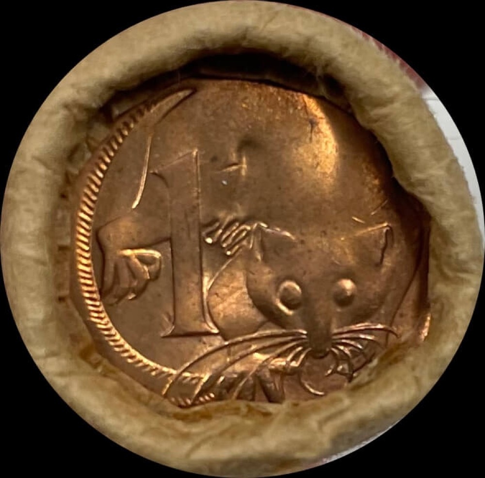 1966 One Cent RAM Mint Roll Heads Tails Taped