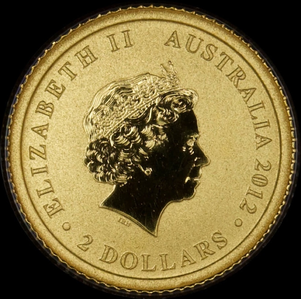 2012 Gold 2 Dollar Coin Mini Kangaroo