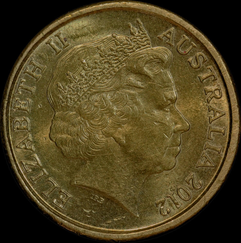 2012 Coloured 2 Dollar Coin Remembrance Day - Red Poppy Extremely Fine