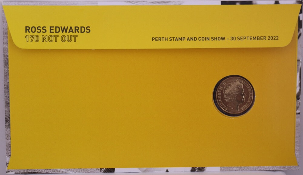 2022 $1 PNC Ross Edwards Perth Stamp Coin Show Gold Overprint product image