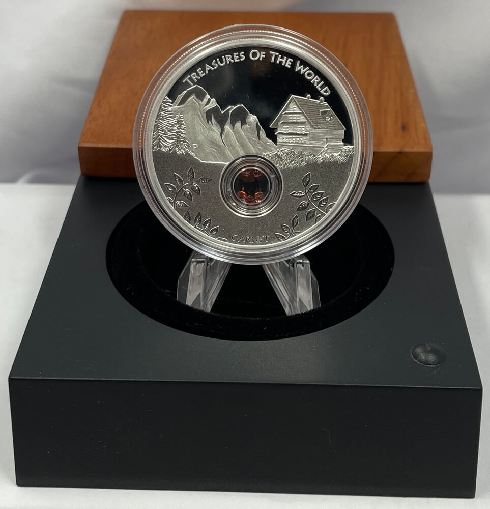 2013 Silver 1oz Proof Coin Treasures of the World - Europe Garnet product image