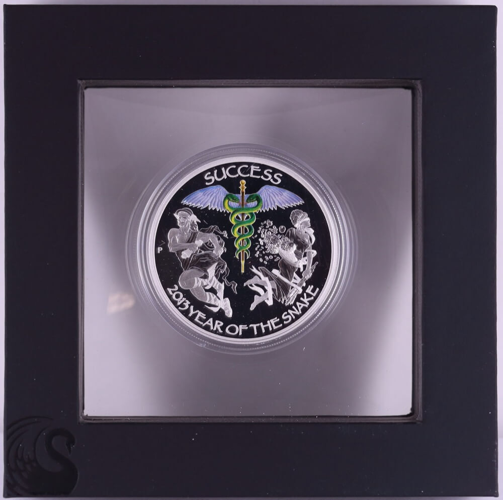 Tuvalu 2013 Silver 1 oz Proof Lunar Good Fortune Success product image