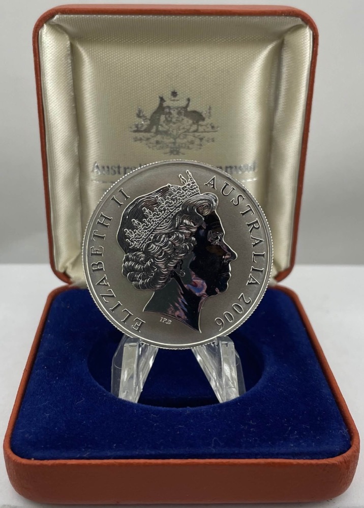2006 One Dollar Silver Kangaroo Unc Coin In Box Spirit of Australia