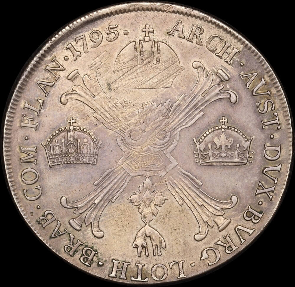 Austrian Netherlands 1795 Silver Kronenthaler KM# 62.1 Extremely Fine product image