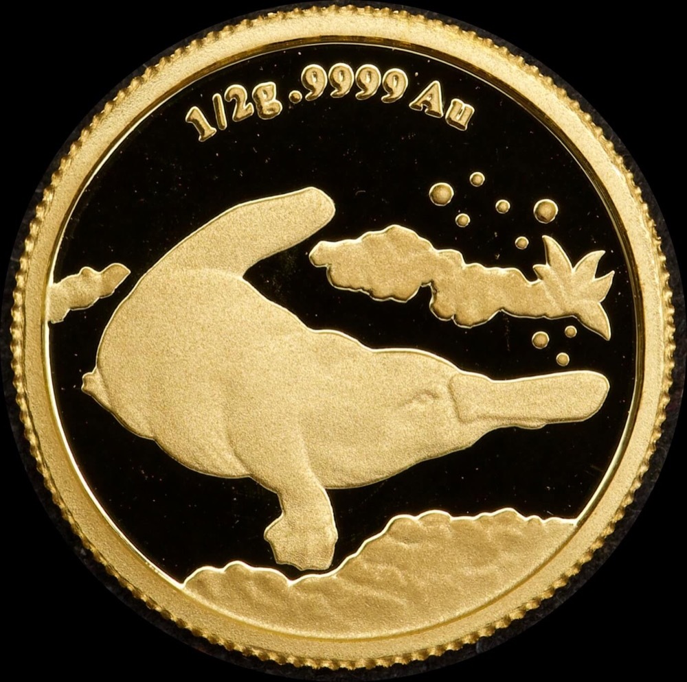 2014 Gold 2 Dollar Proof Coin Platypus