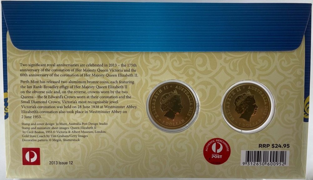 Australia 2 Coin PNC 2013 Queen's Coronations