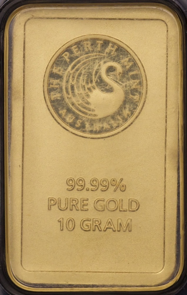Perth Mint Fine Gold 10 Gram Minted Ingot