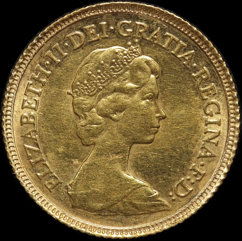 1982 Gold Half Sovereign Elizabeth II S# SB1 Uncirculated