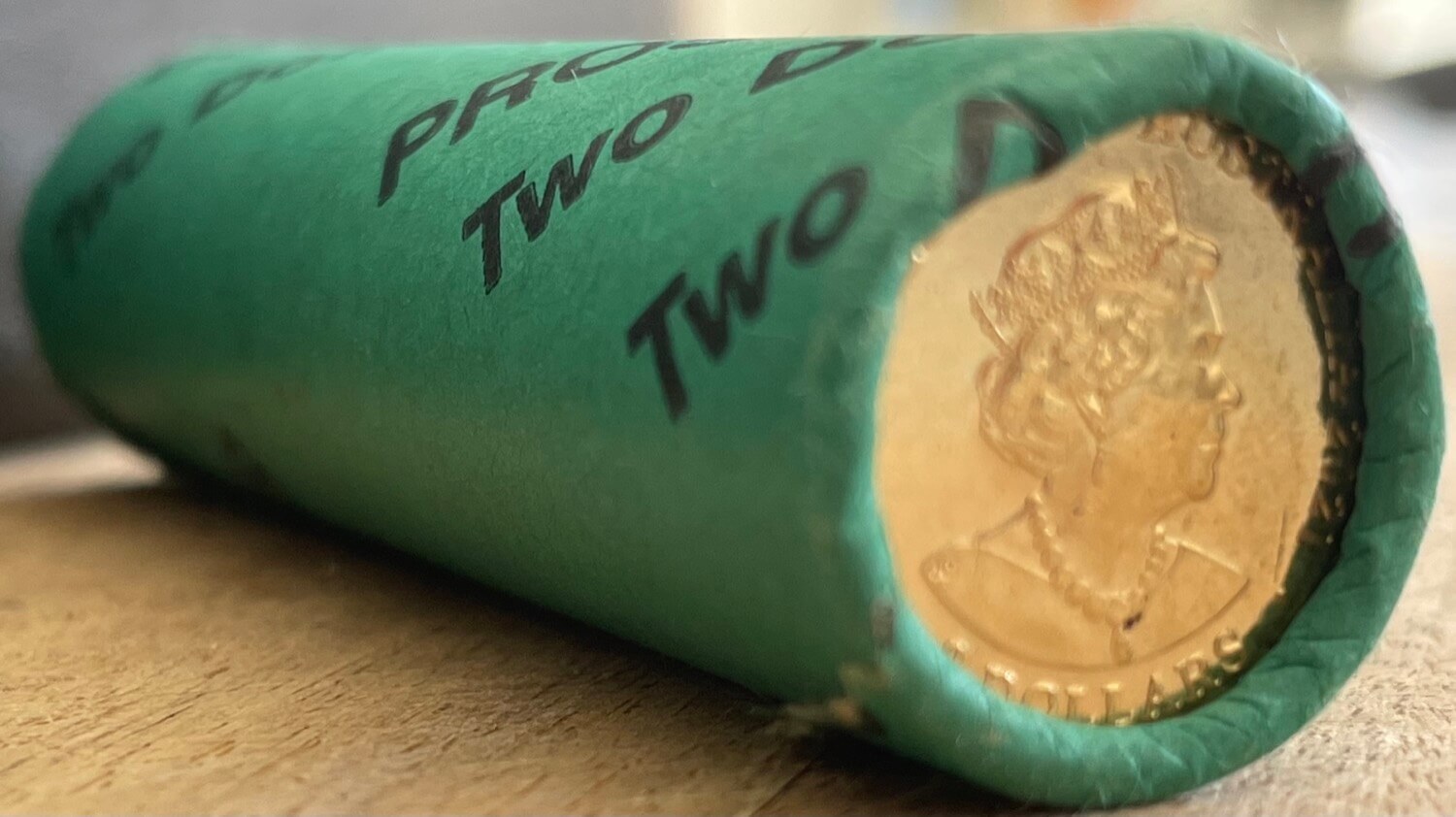 2021 Coloured 2 Dollar Coin Security Roll Aboriginal Flag Heads / Tails