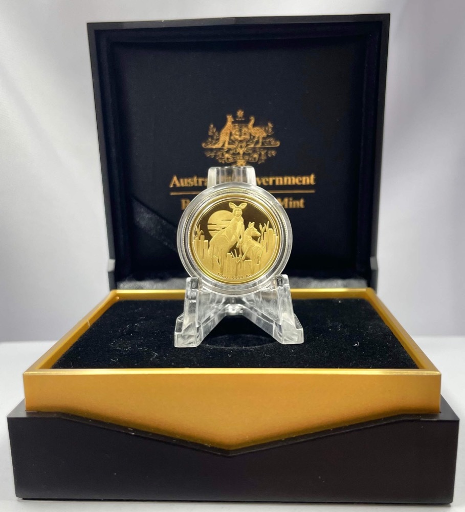 2020 25 Dollar Gold Proof Coin Kangaroo at Dawn product image