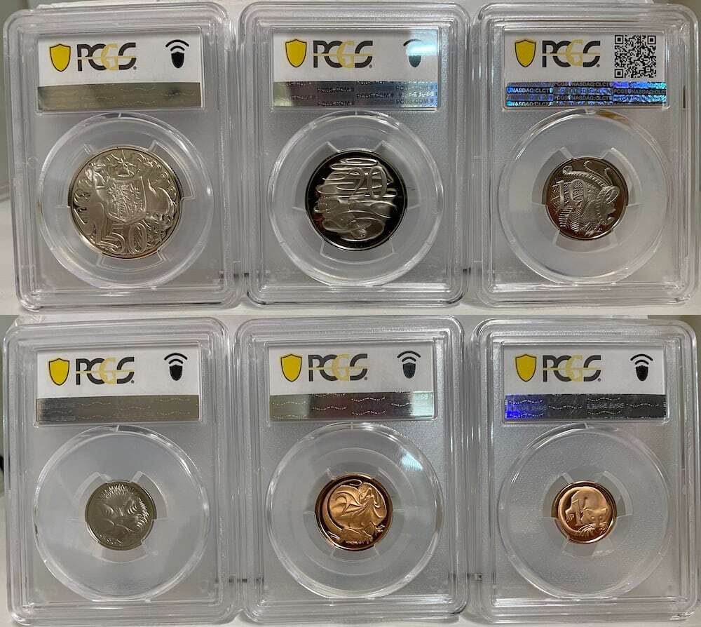 1966 Proof Coin Set Light Blue Case PCGS PR69DCAM