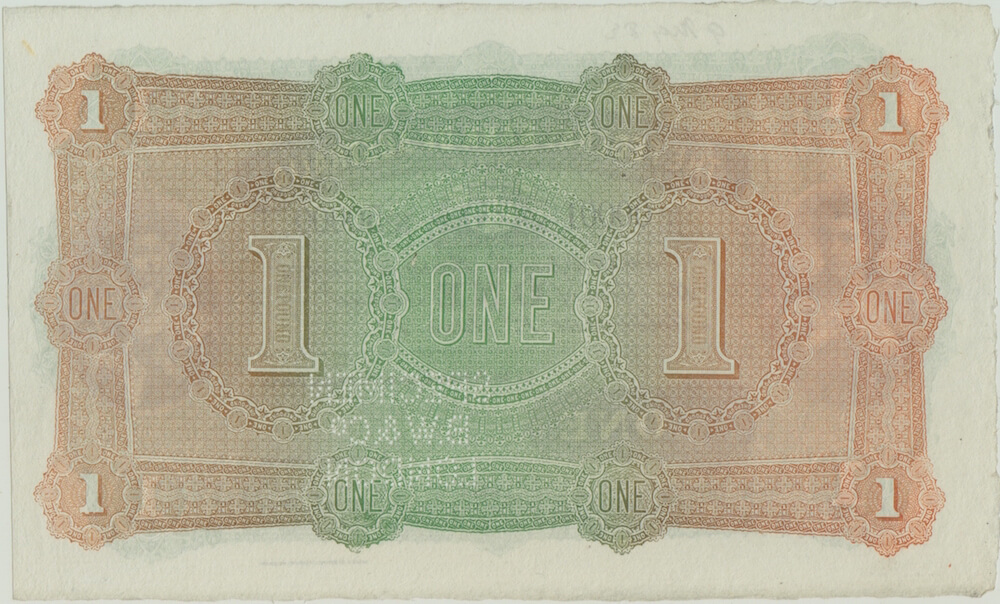 Federal Bank of Australia (Melbourne) ca 1882 1 Pound Unissued Specimen Note MVR# 1 Uncirculated Serials: 0001 - 50000