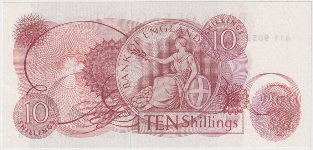 Great Britain 1966 Ten Shillings Fforde 373c Uncirculated product image