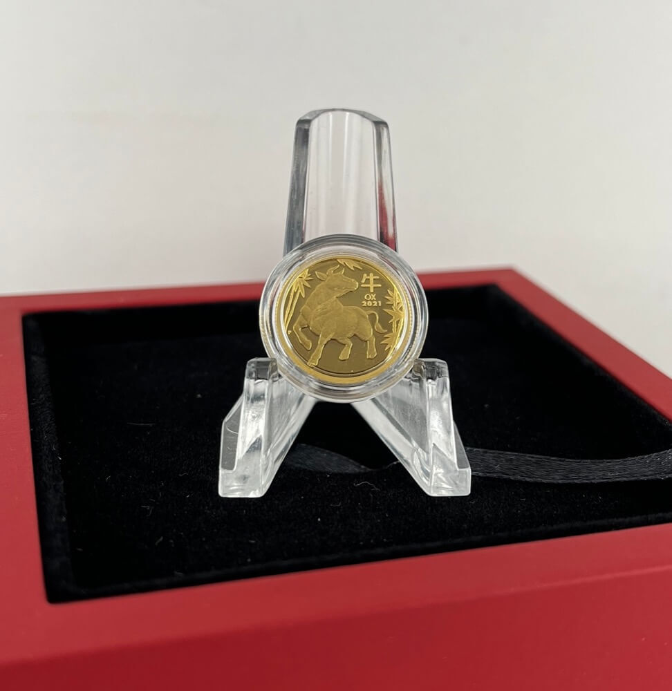 2021 Gold 1/10oz Proof Coin Lunar Series 3 - Ox product image