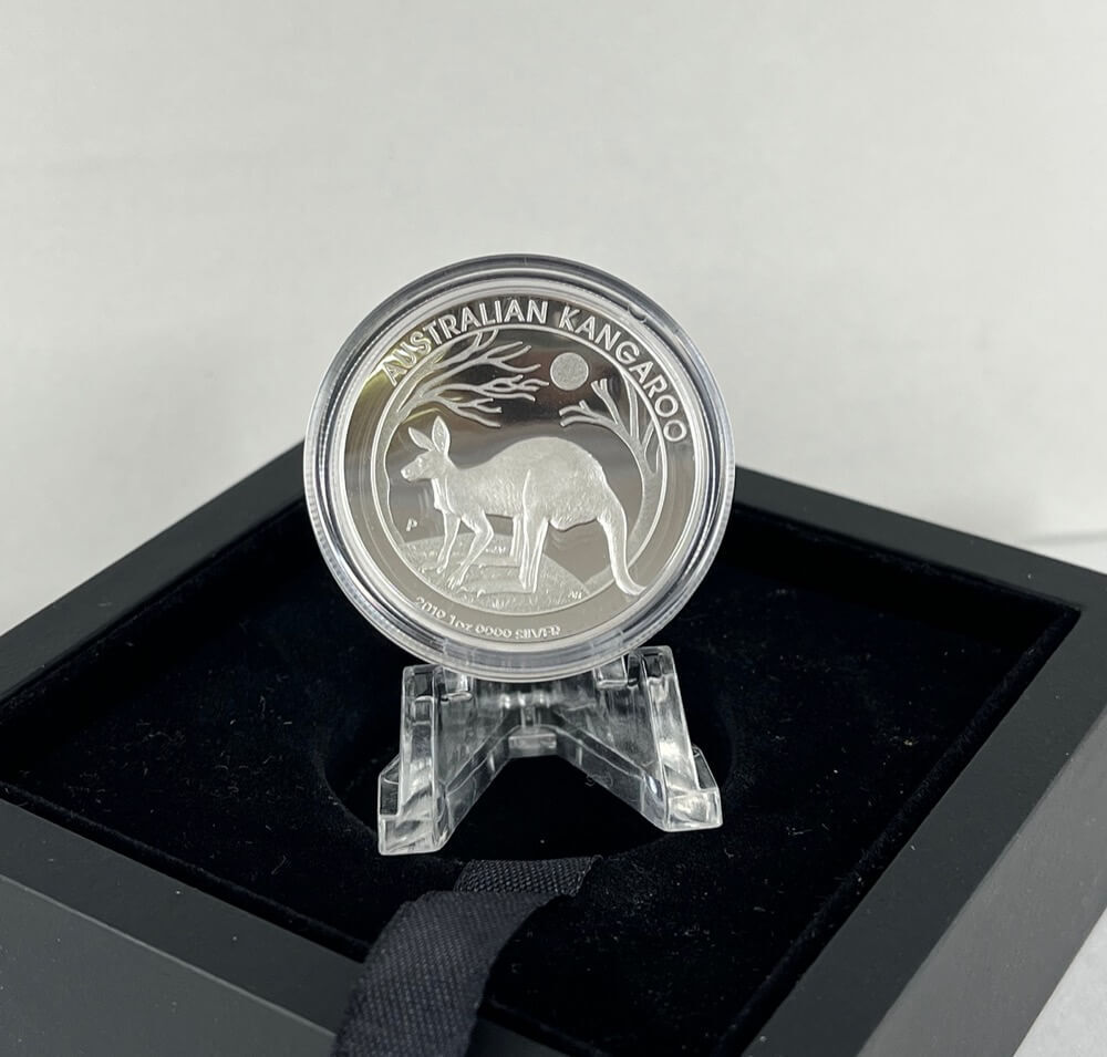 2019 Silver 1oz High Relief Proof Coin Australian Kangaroo product image