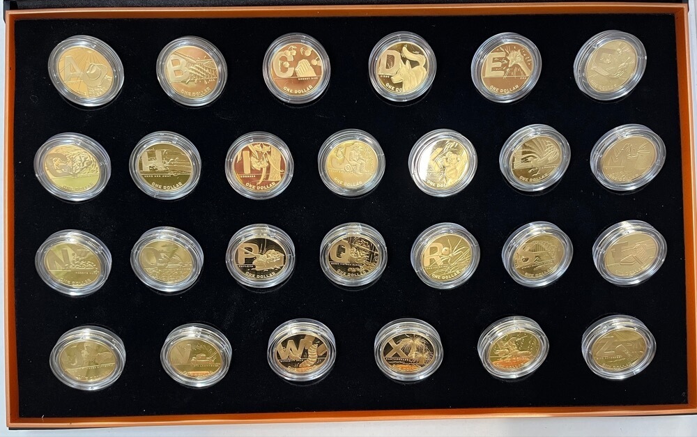 2021 Set of 26 1 Dollar Proof Coins - Great Aussie Coin Hunt #2