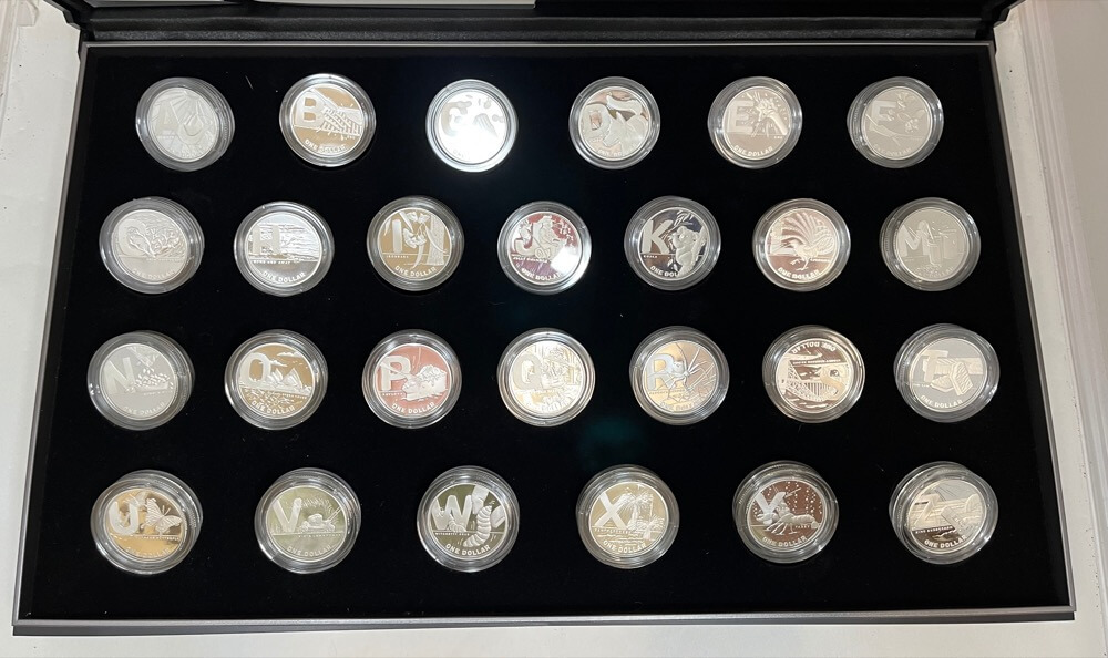 2021 Set of 26 1 Dollar Silver Proof Coins Great Aussie Coin Hunt #2 product image