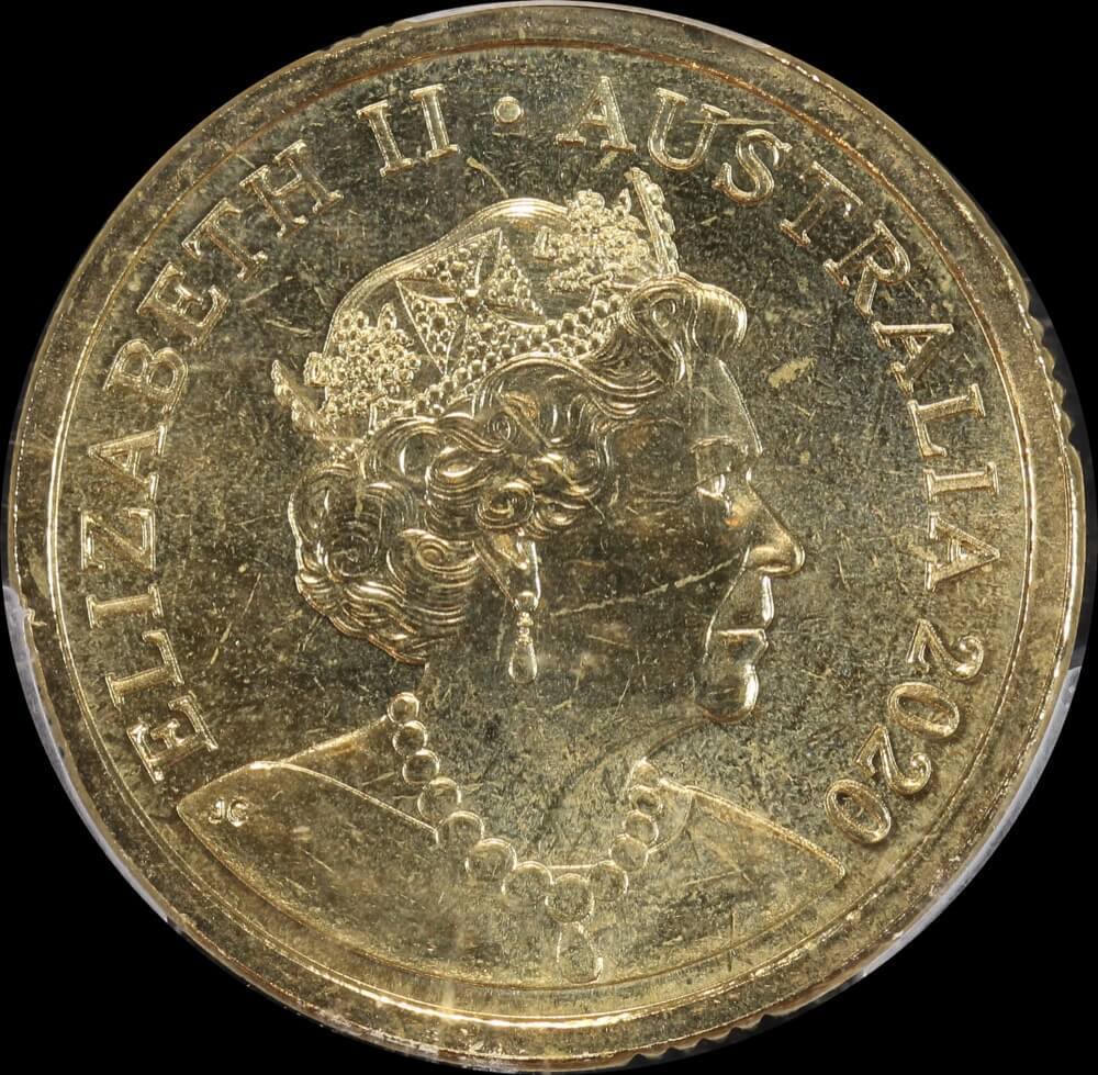 2020 Coloured 2 Dollar Coin 75 Years End of 2nd World War PCGS MS66