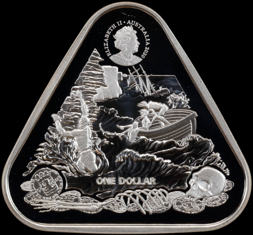 2020 Silver Triangular 1 Dollar Coin Zuytdorp product image