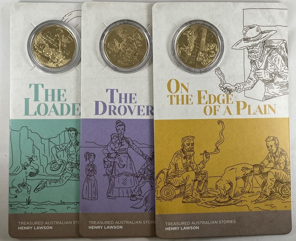 2022 50c 3 Coin Set Henry Lawson Australian Stories product image