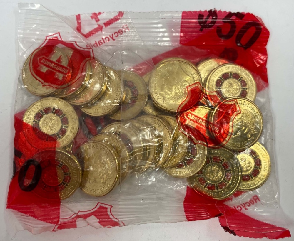 2019 Coloured $2 Security Bag of 25 Coins Repatriation product image