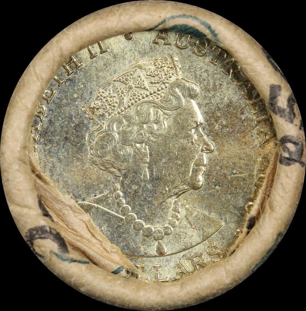 2020 2 Dollar Security Roll Firefighter Heads / Tails