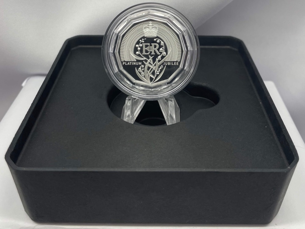 2022 Silver 50c Proof Coin QEII Platinum Jubilee product image