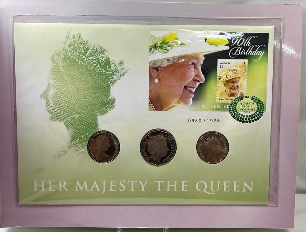 2016 Prestige 20c and 50c PNC QEII 90th Birthday