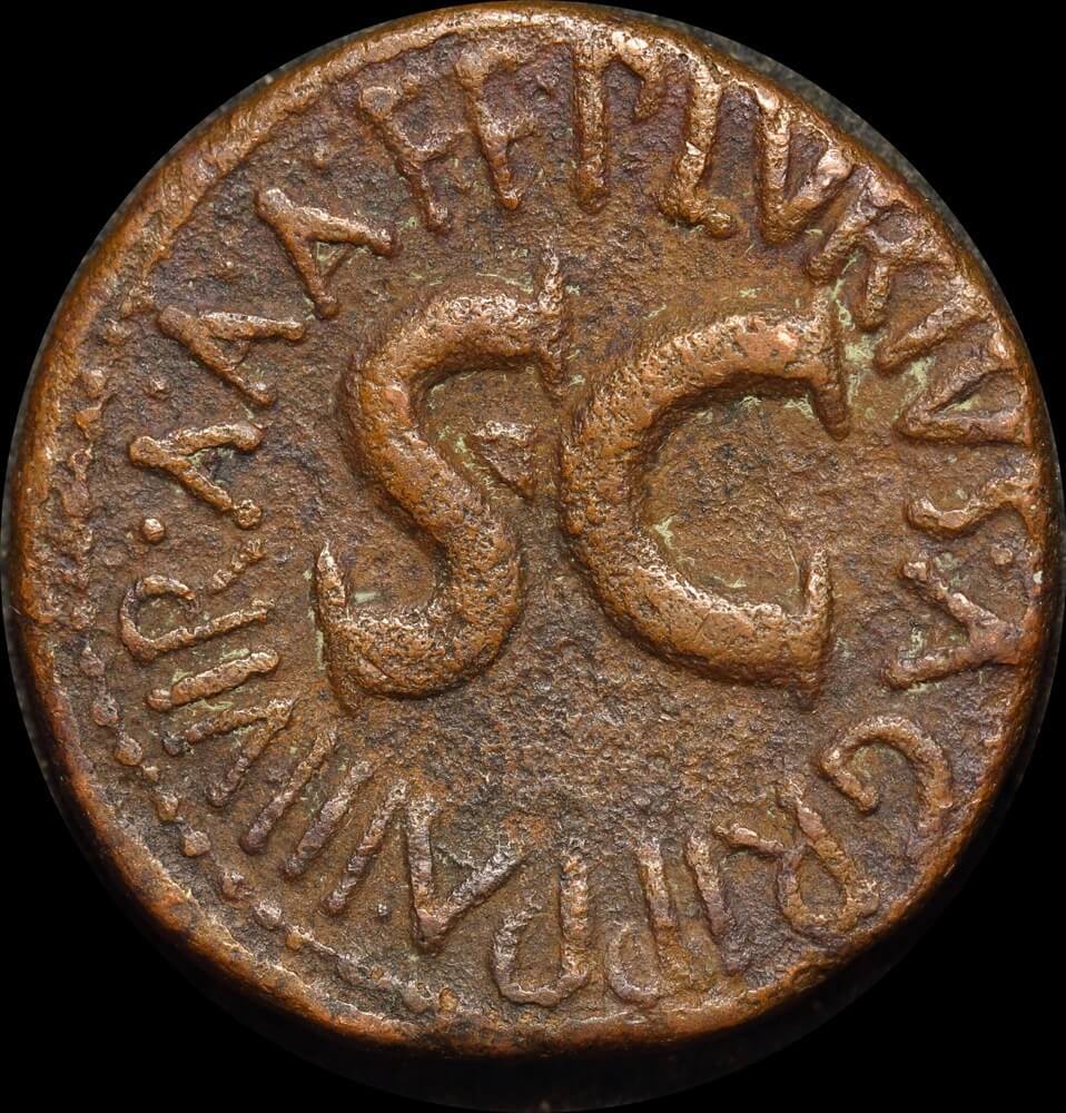 Ancient Rome (Imperial) 7 BC Augustus Bronze As RIC I 427 Fine product image